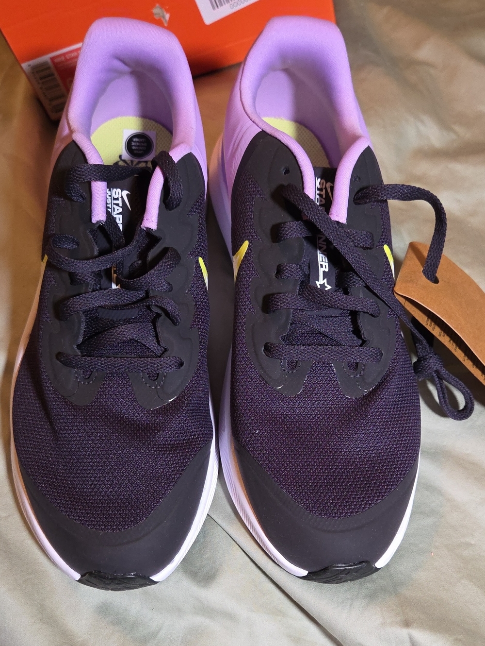 Nike Women’s Athletic Shoes — Purple & Pink with Yellow Accent